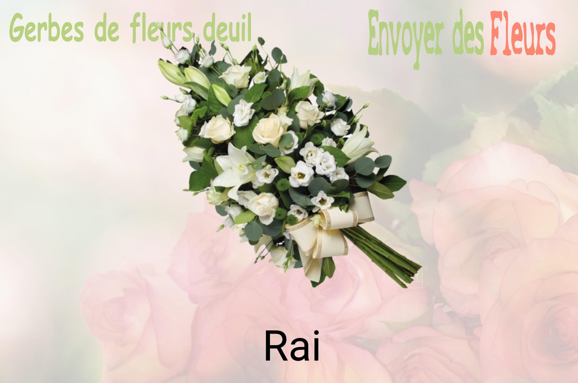 Gerbe de fleurs de deuil livrée à Rai